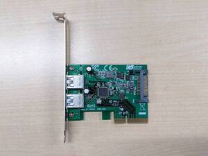 ラトックシステム　USB3.1 PCI Expressボード(Type-A x2)　REX-PEU31-A2　外箱なし