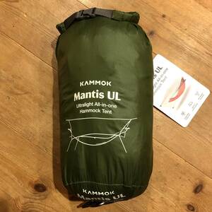 未使用 KAMMOK Mantis UL ハンモック モスグリーン ソロキャンプ ミリタリー カーキ テント 軍 パップテント 野営