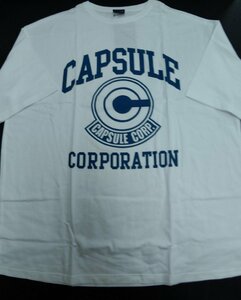 ドラゴンボール 半袖 ビッグシルエット Tシャツ COSPA サイズXL ホワイト カプセルコーポレーション