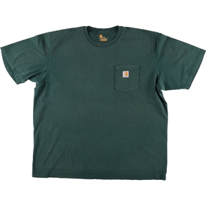 古着 カーハート Carhartt ORIGINAL FIT 半袖 ワンポイントロゴポケットTシャツ メンズXXL /eaa429707