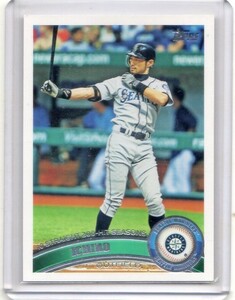 ●イチロー　カード　Vol.1530　2011TOPPS BASEBALL SERIES 2 #385　10年連続200安打　シアトル・マリナーズ