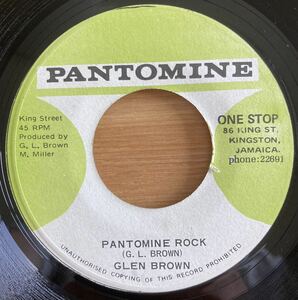 激レアオリジナル盤美品！ Glen Brown - Pantomine Rock / God