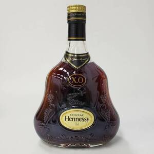 24国/A065358-1/M011-551/SK18000 酒 Hennessy X.O COGNAC ヘネシー コニャック ブランデー クリアボトル 金キャップ 700ml