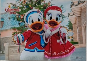 2018年 TDR スペシャルフォト スペホ TDL ドナルド デイジー ディズニー クリスマス