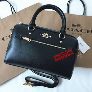 ★COACHバッグ★コーチ F79946 ブラック ンドバッグ ショルダーバッグ クロスボディー レディース2WAY ボストンバッグ アウトレット品