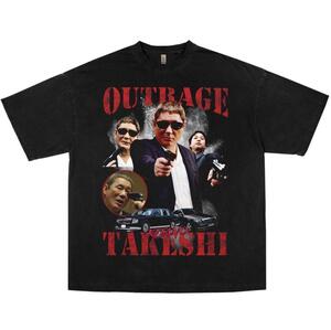 OUTRAGE アウトレイジ Tシャツ ブラック vintage: