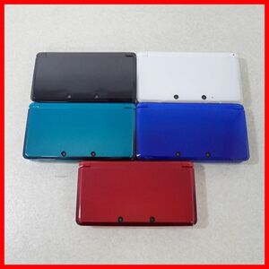 1円〜 動作品 ニンテンドー3DS 本体 CTR-001 コバルトブルー/アクアブルー/フレアレッド 等 まとめて5台セット Nintendo【10