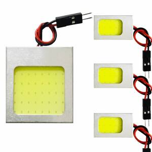 トヨタ 130系 ヴィッツ 後期 T10 LED 超爆光 COB 全面発光 パネルタイプ ルームランプ 4個セット ホワイト 車検対応