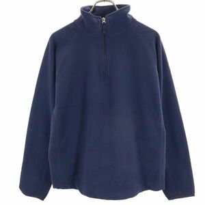 ギャップ 長袖 ハーフジップ フリースジャケット M ネイビー GAP メンズ