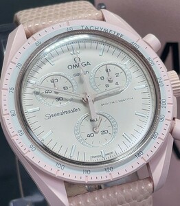 超美品 Swatch × Omega スウォッチ × オメガ スピードマスター ミッショントゥヴィーナス SO33P100 バイオセラミック 腕時計 高級腕時計