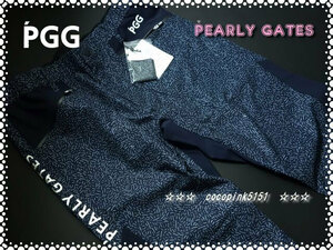 正規本物!PGG★ピージージー×パーリーゲイツ★ドライポプリン★COOL速乾★サイドロゴ★ストレッチ★パンツ★4番(M)W76～80cmカタカナ柄Ne