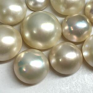 (マベパール10点おまとめ)j 約10.2-17.7mm 20g/100ct pearl パール 半円真珠 ジュエリー jewelry 裸石 宝石 i