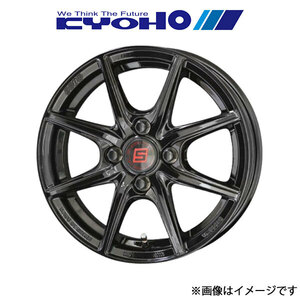 共豊 アルミホイール 4本 ザインEK マーチ K13/NK13/K13改(14×5.5J 4-100 INSET43 ソリッドブラック)KYOHO SEIN EK