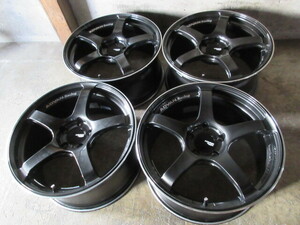 軽量&日本製4本set!! ADVAN Racing TC4F TC-4 (黒) (18x8,5+51 5H/114,3) S4 インプレッサ WRX STI RX-7 RX-8 アテンザ MAZDA6 他にも!! 