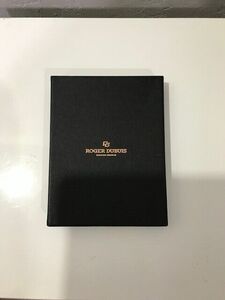 AUTHENTIC ROGER DUBUIS LEATHER BLACK WALLET/PASSPORT/ CREDIT CARD HOLDER 海外 即決