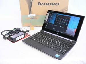 ほぼ新品 レノボLenovo IdeaPad Flex10 10.1HD(1366x768)タッチP/CeleMax2.13GHz/HDD500GB/Win11Pro/Office2021Pro 即使可マットブラック