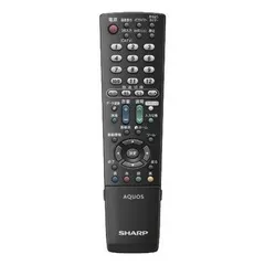 【中古】シャープ 液晶テレビ用リモコン RRMCGA871WJSA(0106380322)(ブラック)