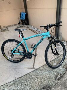 引き取り限定 ビアンキ KUMA MTB 27.4 人気のチェレステカラー Bianchi マウンテンバイク　Vブレーキ