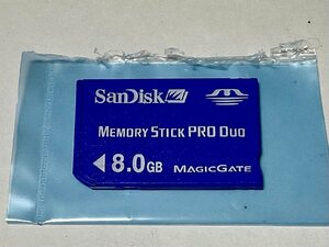 SanDisk サンディスク MEMORY STICK PRO DUO メモリースティックデュオ 8GB 1枚 フォーマット済み 動作確認済みジャンク品