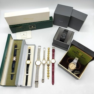 【K-11】 ブランド腕時計 8本おまとめ　GUCCI　TECHNOS　ELGIN ESPADA　mila schon　TISSOT　SONY wena　ケース付き　ペアウォッチ　現状品