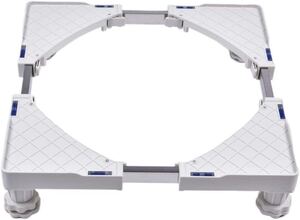 洗濯機 台 冷蔵庫 置き台 洗濯機パン ドラム式洗濯乾燥機 台 防振パッド付き 長さ調節可能 高さ調節可能 騒音対策 減音効果 耐荷重300KG