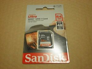 64GB SanDisk Ultra SDXC CARD UHS-I TYPE R:48MB/s SDSDUNB-064G-GN3IN
