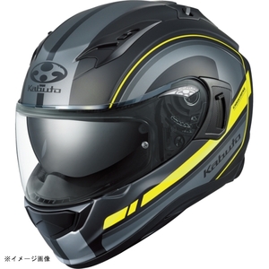 KABUTO(カブト) ヘルメット KAMUI-3 RIDGE カムイ・3 リッジ カラー:フラットブラックイエロー サイズ:L(59-60cm)