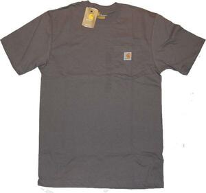 即決！送料無料 carhartt カーハート WORK-WEAR POCKET-TEE ワークウェアー ポケットＴシャツ チャコール　Ｓ