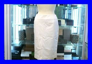 ○美品 アンタイトル UNTITLED タイト スカート 2 ホワイト J0285