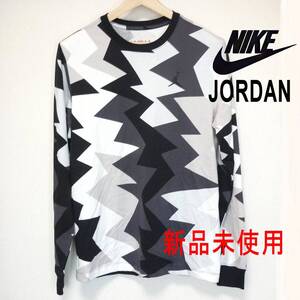 新品(L)ナイキ ジョーダン NIKE JORDAN グラフィックロンTメンズ 長袖Tシャツ/刺繍ロゴ/ジャンプマン