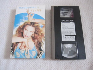 ビデオＶＨＳ「マドンナ ベスト・ヒット・コレクション 93-99/madonna:the video collection 93:99」