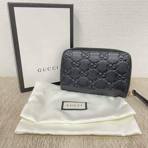 箱付き★【GUCCI】グッチ★コインケース GGシグネチャー カーフレザー カードケース 447939CWC1G1000 ブラック 08