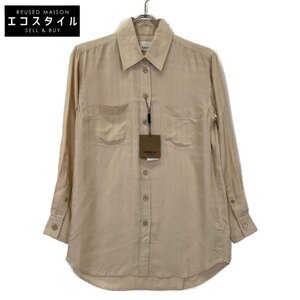 BURBERRY バーバリー ベージュ シャツ ベージュ 34 トップス レーヨン レディース 中古