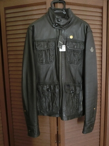 定価133,000円 ジースター ロウ G-STAR RAW 牛革WASH加工 LEATHER JACKET レザージャケット 未使用タグ付き！