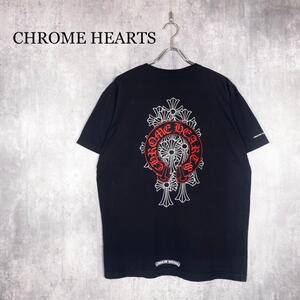 『クロムハーツ』 (XL) セメタリー ホースシュー バックプリント半袖Tシャツ