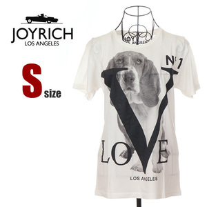 【新品】ジョイリッチ Tシャツ S 白 ホワイト レディース JOYRICH 半袖 カットソー JOY RICH USAモデル 230814-8-1