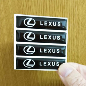 LEXUS レクサス　 エポキシ　３Dステッカー　４個セット Bタイプ