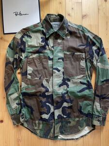 美品　ロンハーマン ヴィンテージ　迷彩柄シャツ　ミリタリージャケット　 RH Vintage カモフラージュ　カモ柄 米軍 フランス軍 M カモフラ