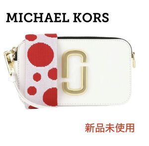 【新品未使用 即日発送】マーク ジェイコブス ショルダー バッグ スナップショット MARC JACOBS ホワイト 鞄 ポーチ ハンドバック