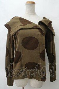 【USED】Vivienne Westwood / /スポット柄ジャケット ヴィヴィアンウエストウッド ビビアン1 カーキ 【中古】 Y-24-03-13-051-jc-SZ-ZY