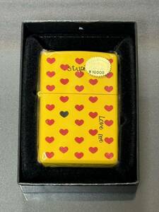 zippo X JAPAN hide with Spiead Beaver ヒデ イエローハート 年代物 2002年製 HEAD WAX 3面加工品 デットストック ケース 保証書