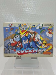 【美品・箱のみ◆FC ロックマン2 Dr.ワイリーの謎 ROCKMAN 保護クリアケース付き 他にも出品中、※匿名・同梱可 】ファミコン/U3 