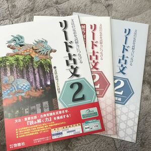 文法の定着を読解力につなげる　リード古文2 啓隆社