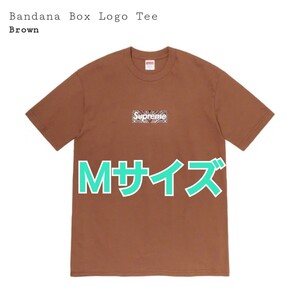 極美品★Supreme★Bandana Box Logo Tee Medium Mサイズ Brown ブラウン 茶色 バンダナ ボックスロゴ Tシャツ シュプリーム