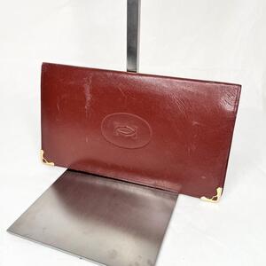 Cartier カルティエ 長財布 レザー ゴールド 財布 二つ折り財布