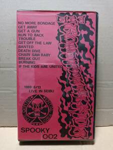 VHS　THE CONTINETAL KIDS　SPOOKY002　1989 8/13 LIVE IN EIBU