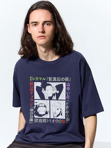 ★新品未使用★GU グラフィックT NARUTO Lサイズ Tシャツ ネイビー　ジーユー