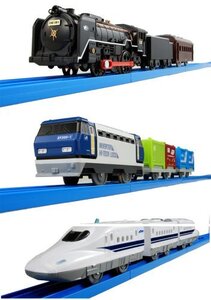 【中古】 プラレール スーパー列車大集合セット-新幹線・SL・貨物-