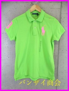 【送料300円可】9250b6◆新品ですが◆ビッグポニー◆Ralph Lauren ラルフローレン 半袖ポロシャツ M/ジャケット/コート/ゴルフ/レディース