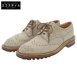 Tricker’s トリッカーズ SHIPS別注 スウェード ウィングチップシューズ メンズ カーキ 8 M5633